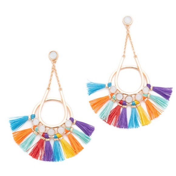rebecca minkoff // bright utopia tassel earrings - Picture 2 of 2